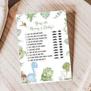 Es ist ein Junge Dinosaurier-Baby-Shower-Ratspiel