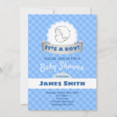 Es ist ein Junge Einladung (Vorderseite)