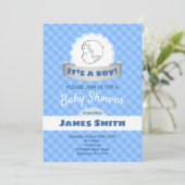 Es ist ein Junge Einladung (Stehend Vorderseite)