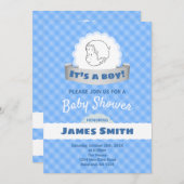 Es ist ein Junge Einladung (Vorne/Hinten)