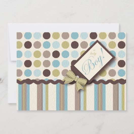 Es ist ein Junge! Einladung (Vorderseite)