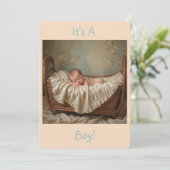 Es ist ein Junge Einladung (Stehend Vorderseite)