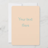 Es ist ein Junge Einladung (Rückseite)