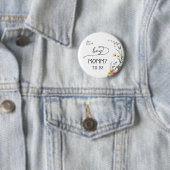 Es ist ein Junge! Farbige Wildblumen werdende Mutt Button (Beispiel)