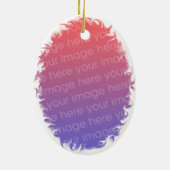 Es ist ein Junge Foto Rahmen Stork Ornament (Hinten)