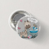 Es ist ein Junge, Geschenk für Jungen, Sohn, Kinde Button (Vorne & Hinten)