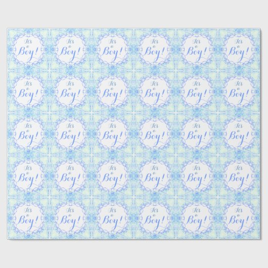 "Es ist ein Junge! "Geschenk-Packpapier Geschenkpapier (Flach)