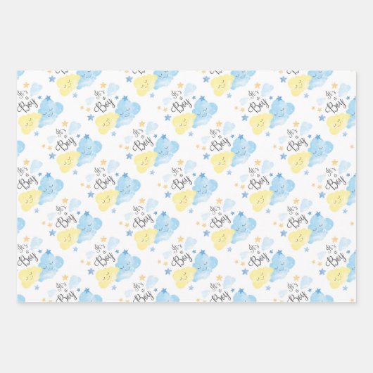 Es ist ein Junge Geschenkpapier Set (Vorderseite)