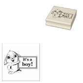 "Es ist ein Junge" Gummistempel (Stempel)