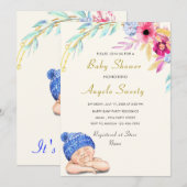 Es ist ein Junge! Happy Sleeping Baby Dusche Einla (Vorne/Hinten)