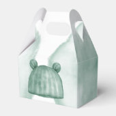 Es ist ein Junge in Mint Green Baby Dusche Geschenkschachtel (Rückseite)