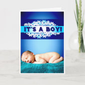 "Es ist ein Junge!" Karte (Vorderseite)