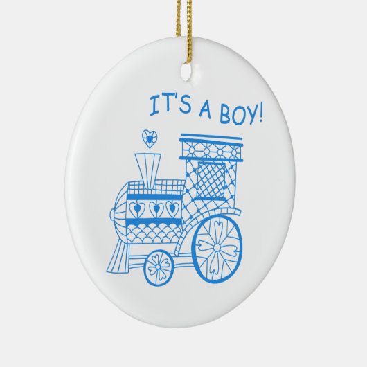 Es ist ein Junge Keramik Ornament (Rechts)