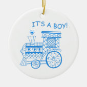 Es ist ein Junge Keramik Ornament (Vorne)