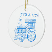 Es ist ein Junge Keramik Ornament (Links)