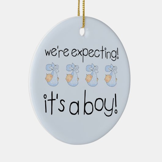 Es ist ein Junge Keramik Ornament (Rechts)