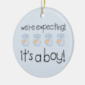 Es ist ein Junge Keramik Ornament (Links)