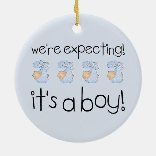 Es ist ein Junge Keramik Ornament (Hinten)