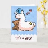 Es ist ein Junge Llama! Karte (Gelbe Blume)