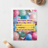 "Es ist ein [Junge/Mädchen]!" Karte anzeigen (Vorderseite/Rückseite Beispiel)