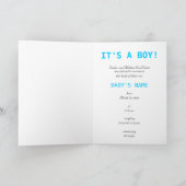 Es ist ein Junge! Mistkeraffe Ankündigung (Innenseite)