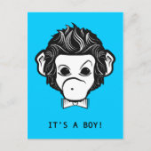 Es ist ein Junge! Mistkeraffe Postkarte (Vorderseite)