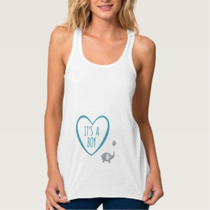 Es ist ein Junge mit einem Elefantenmüttertank Tank Top