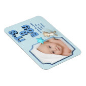 Es ist ein Junge mit Foto, Informationen und Baby- Magnet (Rechte Seite)