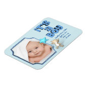 Es ist ein Junge mit Foto, Informationen und Baby- Magnet (Linke Seite)