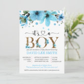 Es ist ein Junge mit hellblauen und goldenen Aquar (Stehend Vorderseite)