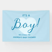 Es ist ein Junge Moderne Babyparty Banner (Horizontal)