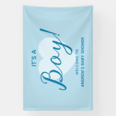 Es ist ein Junge Moderne Babyparty Banner (Vertikal)