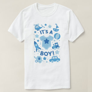 Es ist ein Junge – Moderne Feier Unisex T‑Shirt T-Shirt