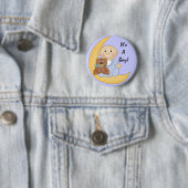 Es ist ein Junge - Niedlicher Baby-Cartoon Button (Beispiel)