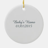 Es ist ein Junge! Niedlicher Wal Keramikornament (Hinten)