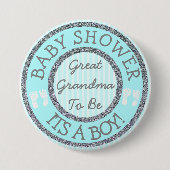 Es ist ein Junge, Oma, Baby Shower Button zu sein (Vorderseite)
