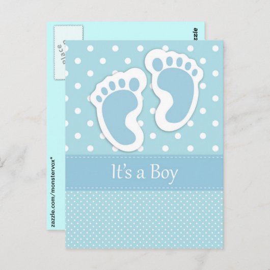 Es ist ein Junge Postkarte (Vorne/Hinten)