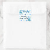 Es ist ein Junge - Quadratischer Aufkleber (Tasche)