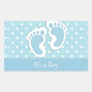 Es ist ein Junge Rechteckiger Aufkleber