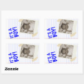 Es ist ein Junge Rechteckiger Aufkleber (Blatt)