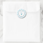 Es ist ein Junge Runder Aufkleber (Tasche)