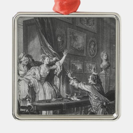 Es ist ein Junge Silbernes Ornament (Vorne)