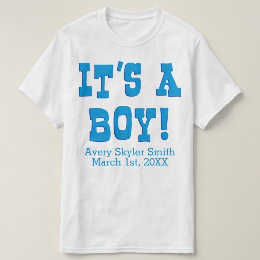 Es ist ein Junge T-Shirt (Design vorne)