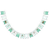 Es ist ein Junge, Teddy Bear Green Baby Dusche Wimpelkette (Alle)