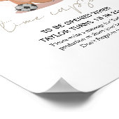 Es ist ein Junge tragen niedlichen blauen Baby Dus Poster (Ecke)