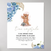 Es ist ein Junge tragen niedlichen blauen Baby Dus Poster (Vorne)