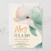 Es ist ein Junge unter der Meerwasserdusche Einladung (Vorderseite)