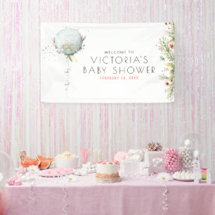 Es ist ein Junge   Willkommensbanner zur Babyparty Banner