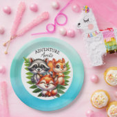 Es ist ein Junge | Woodland Creatures Babydusche Pappteller (Party)