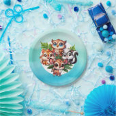 Es ist ein Junge | Woodland Creatures Babydusche Pappteller (Party)